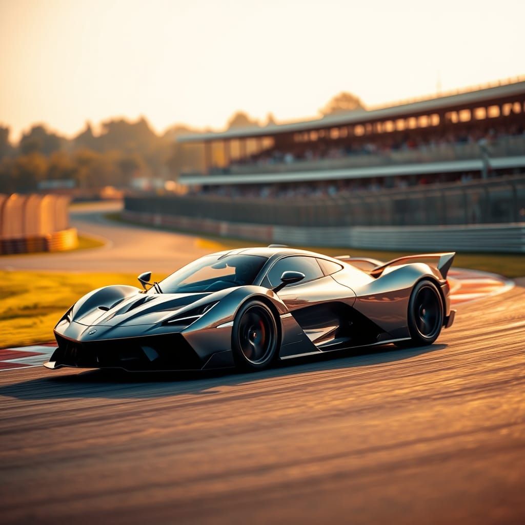 Hypercar on Racetrack: Professional Automotive Photography