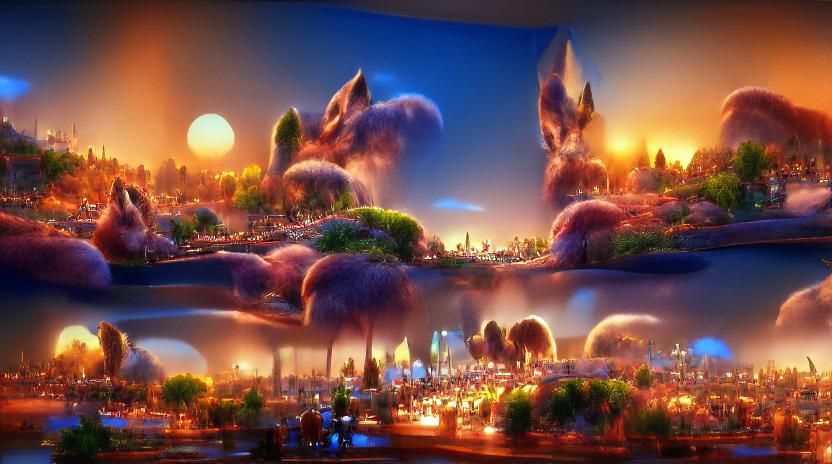 Zootopia Inspired Anthropomorphic Animal Cityscape