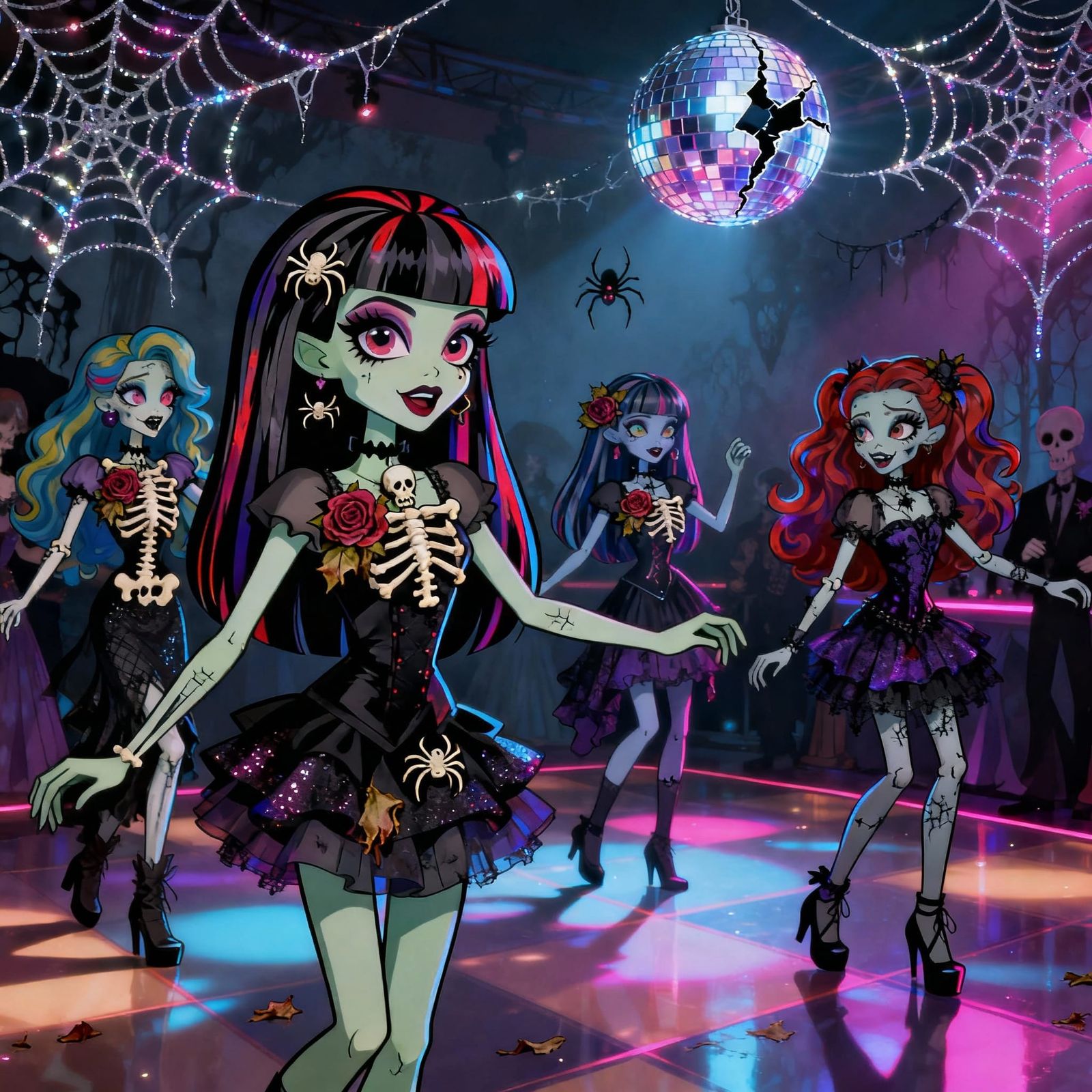 Monster High Undead Dancers at Spooky Prom