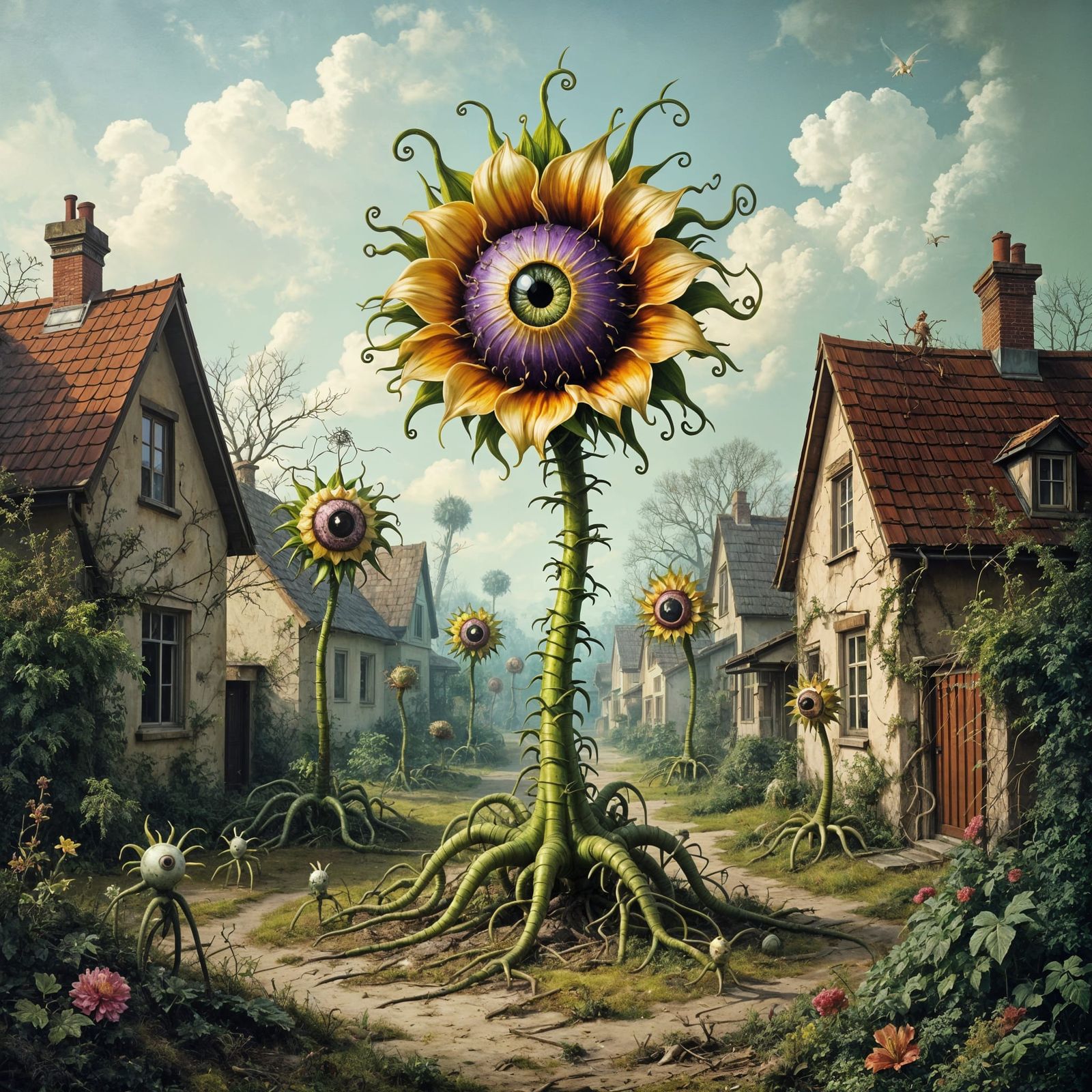 Triffids Consume Suburbia in Renaissance Nightmare Style