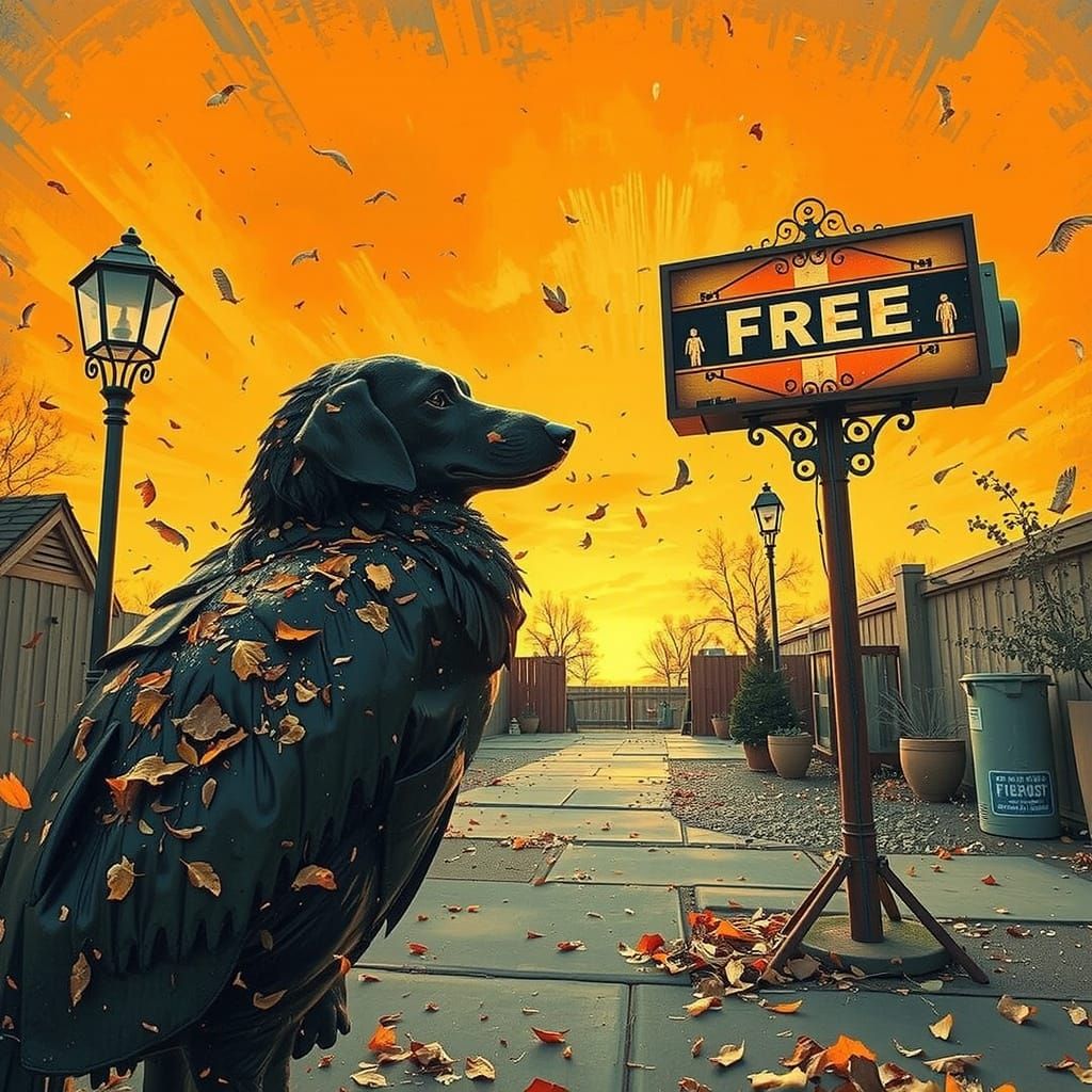 Massive Bonfire Conflagration in Digital Art Style