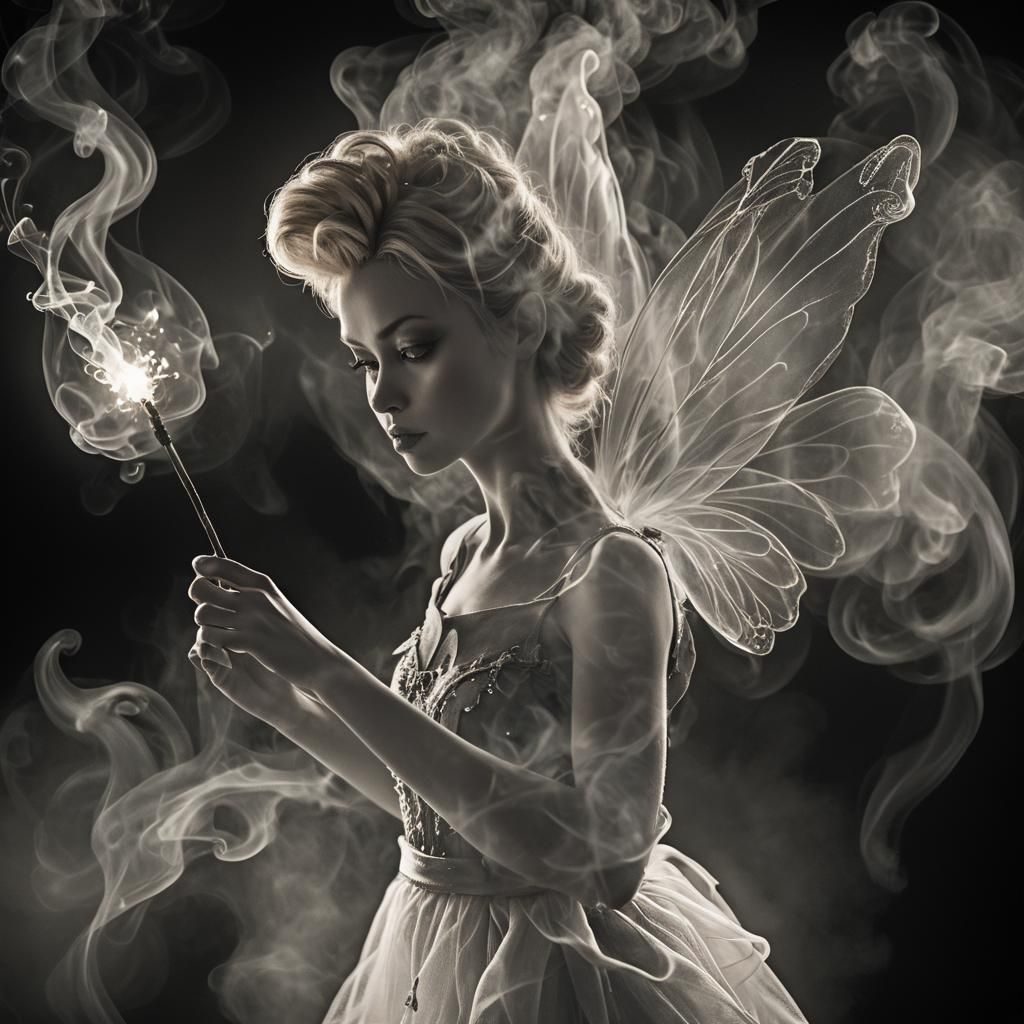 Smoke Tinkerbell: A Cinematic Film Still