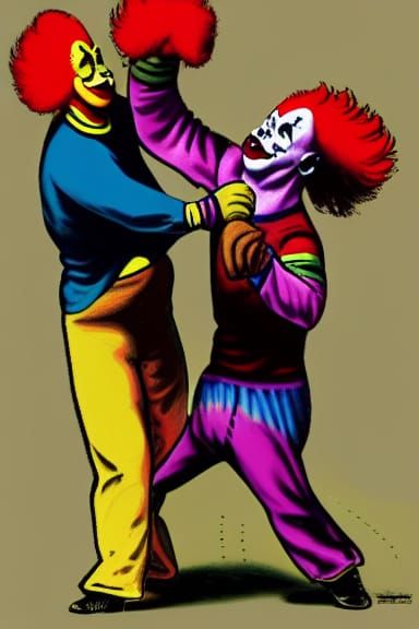 Punchy Clown vs. Cleetus Cloverleaf: 1899 Scuffle