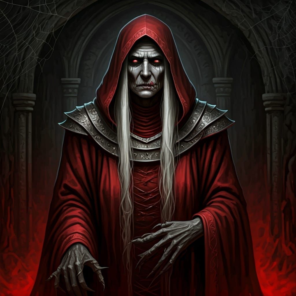 Forgotten Drow Goddess: Scarlet Matron Portrait