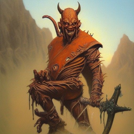 Hobgoblin in Oil Painting Style