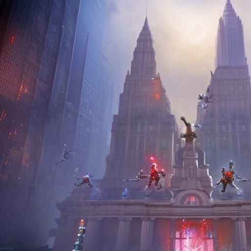 Ghostbusters Matte Painting in Unreal Engine 5