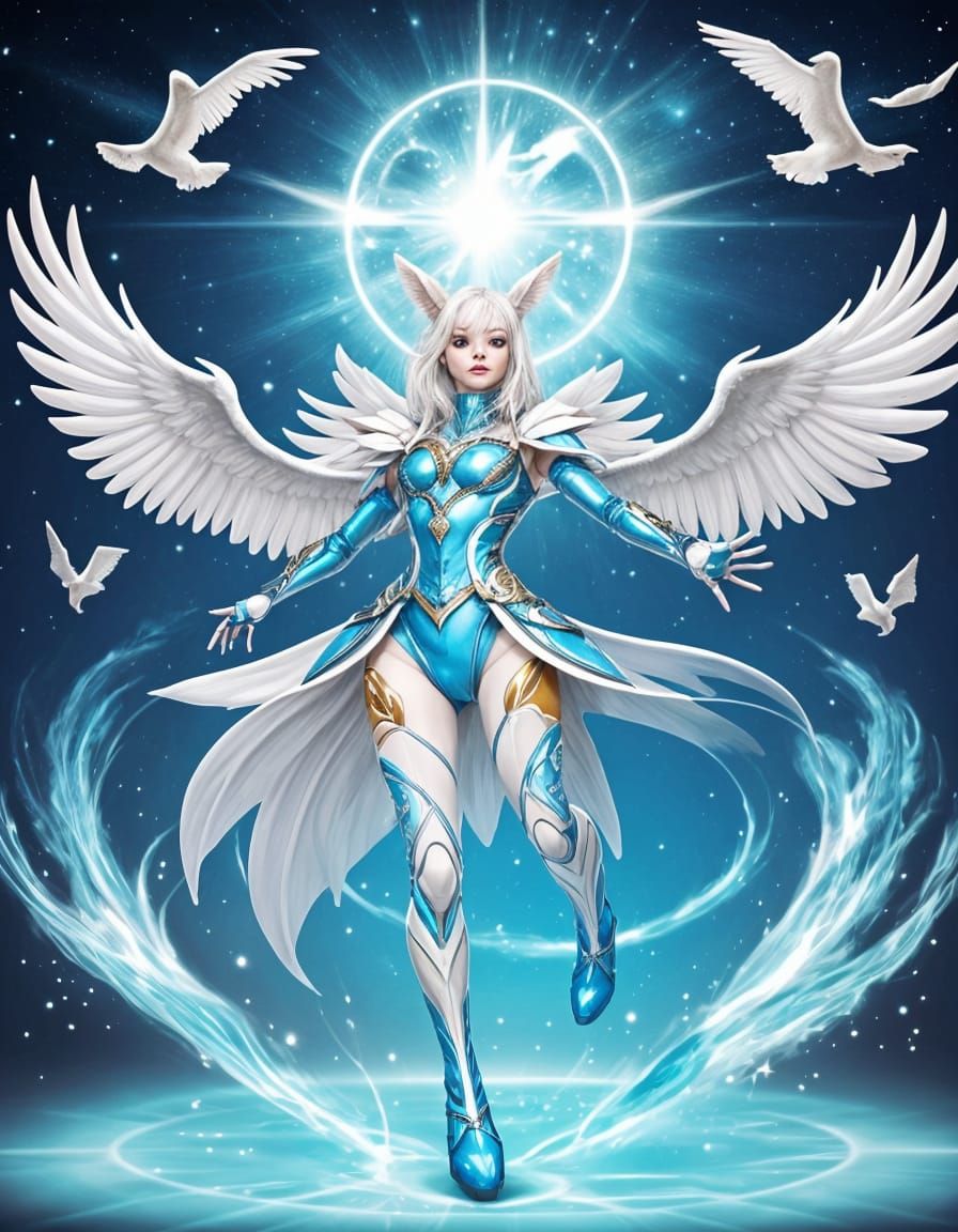 Dove in Enchanted Realism Style