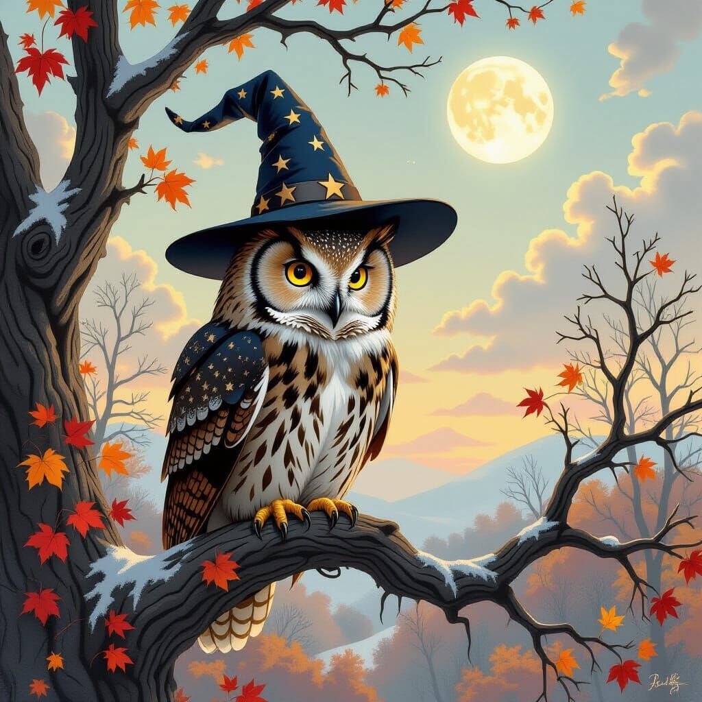 Wise Wizard Owl Surveys Autumn Winter Landscape