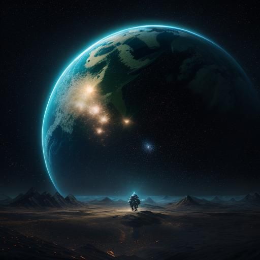 Epic 3D Starfield with Dynamic Lighting