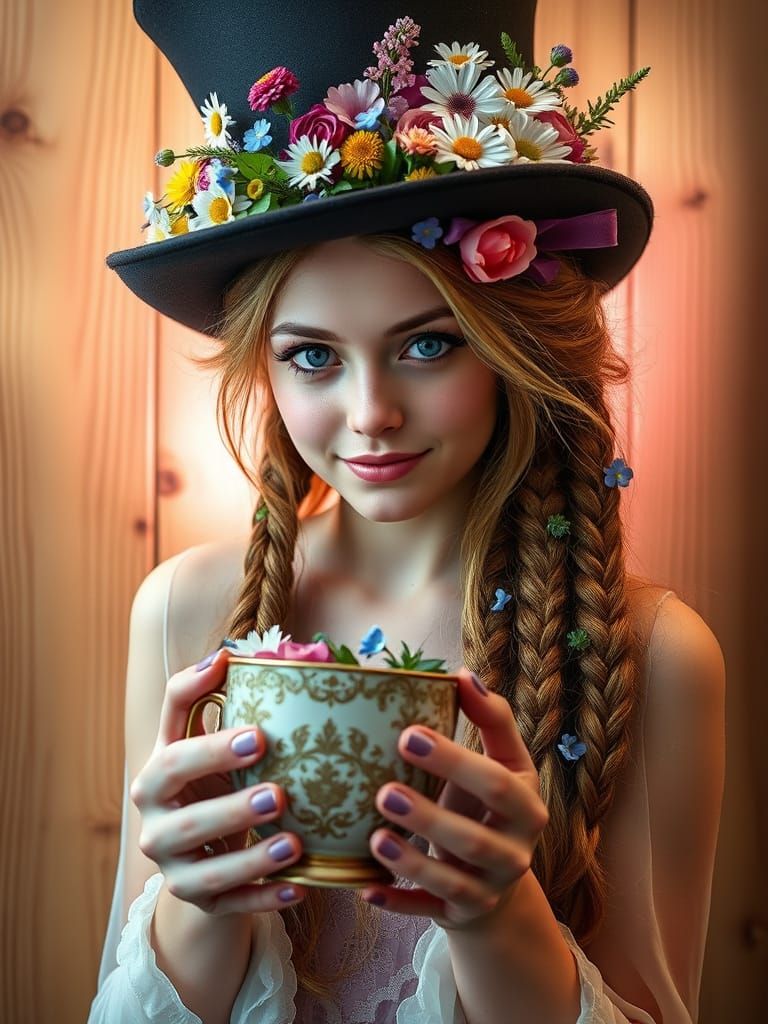 Enigmatic Beauty in Lavish Victorian Style