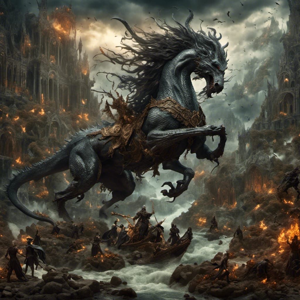 Hyperrealistic Dark Fantasy Portrait of Leona Sanctis