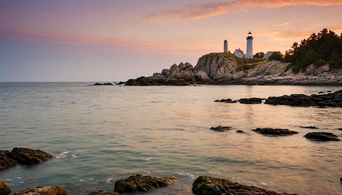 Lighthouse at Sunrise: Coastal Landscape Photography