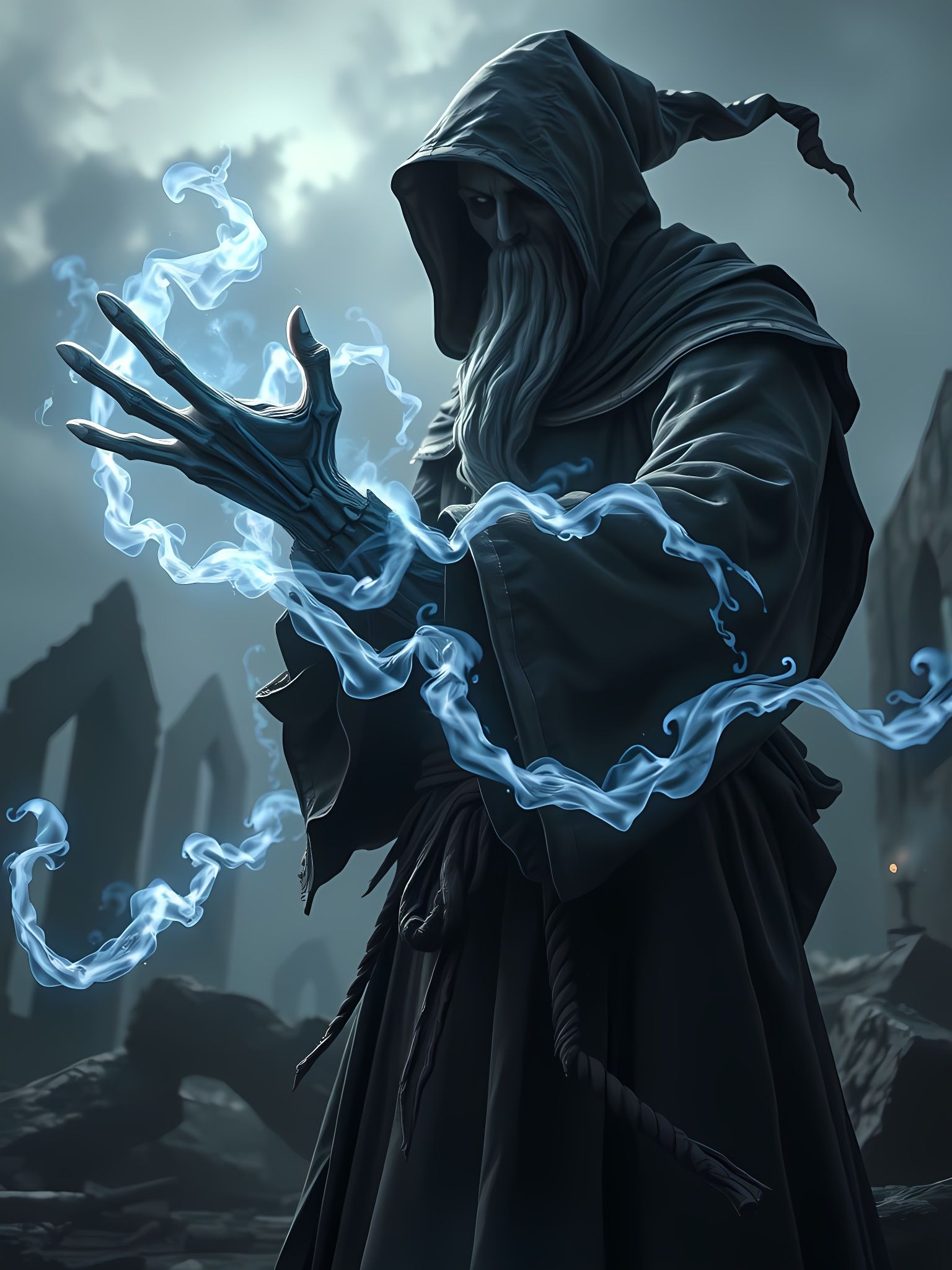 Ethereal Sorcerer Wields Chill Touch