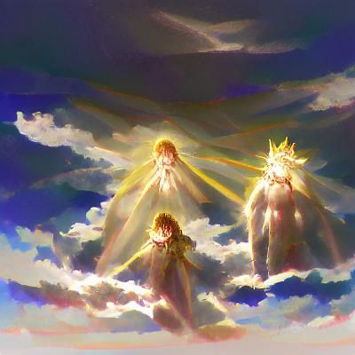 Radiant Lord with Heavenly Visitors