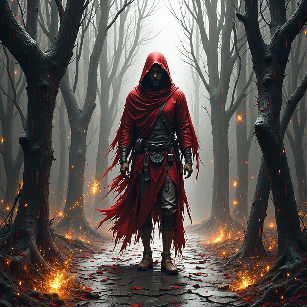 Abstract Glitch Art with Vibrant Color Flux