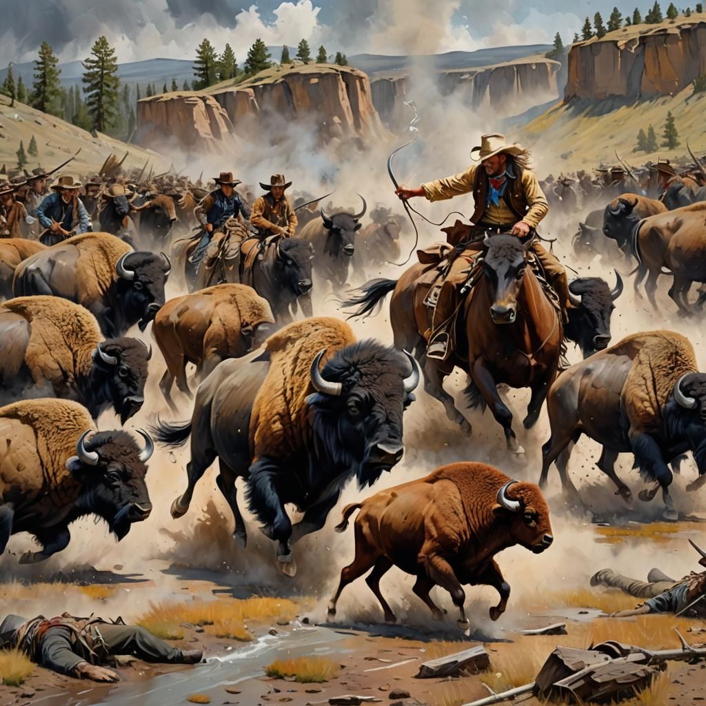 Buffalo Bill in Wild West Speedpainting