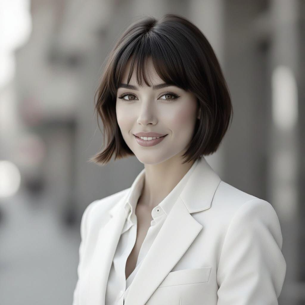 Professional Woman Race Organizer in Suit