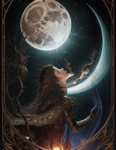 The Moon Tarot Card: Dreamlike Surrealism