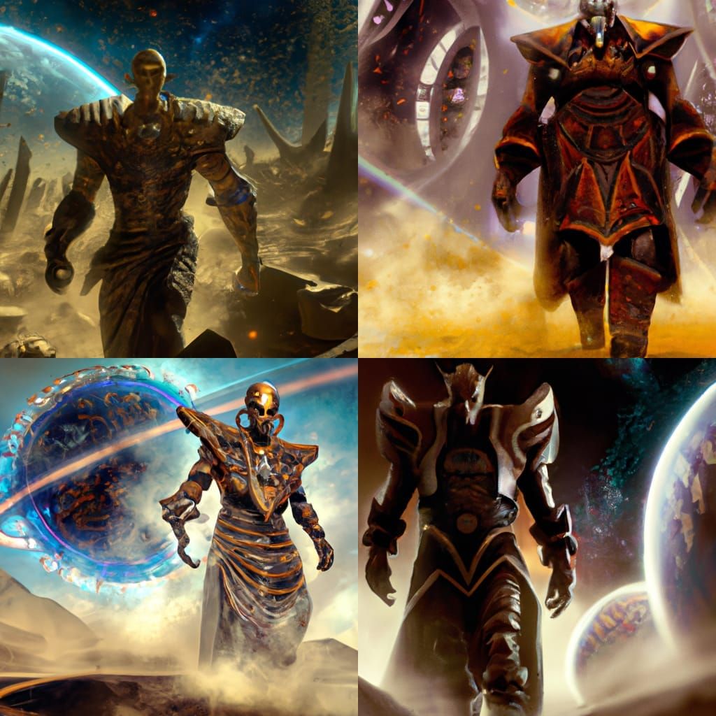 Sutekh the Destroyer in Dark Fantasy Art