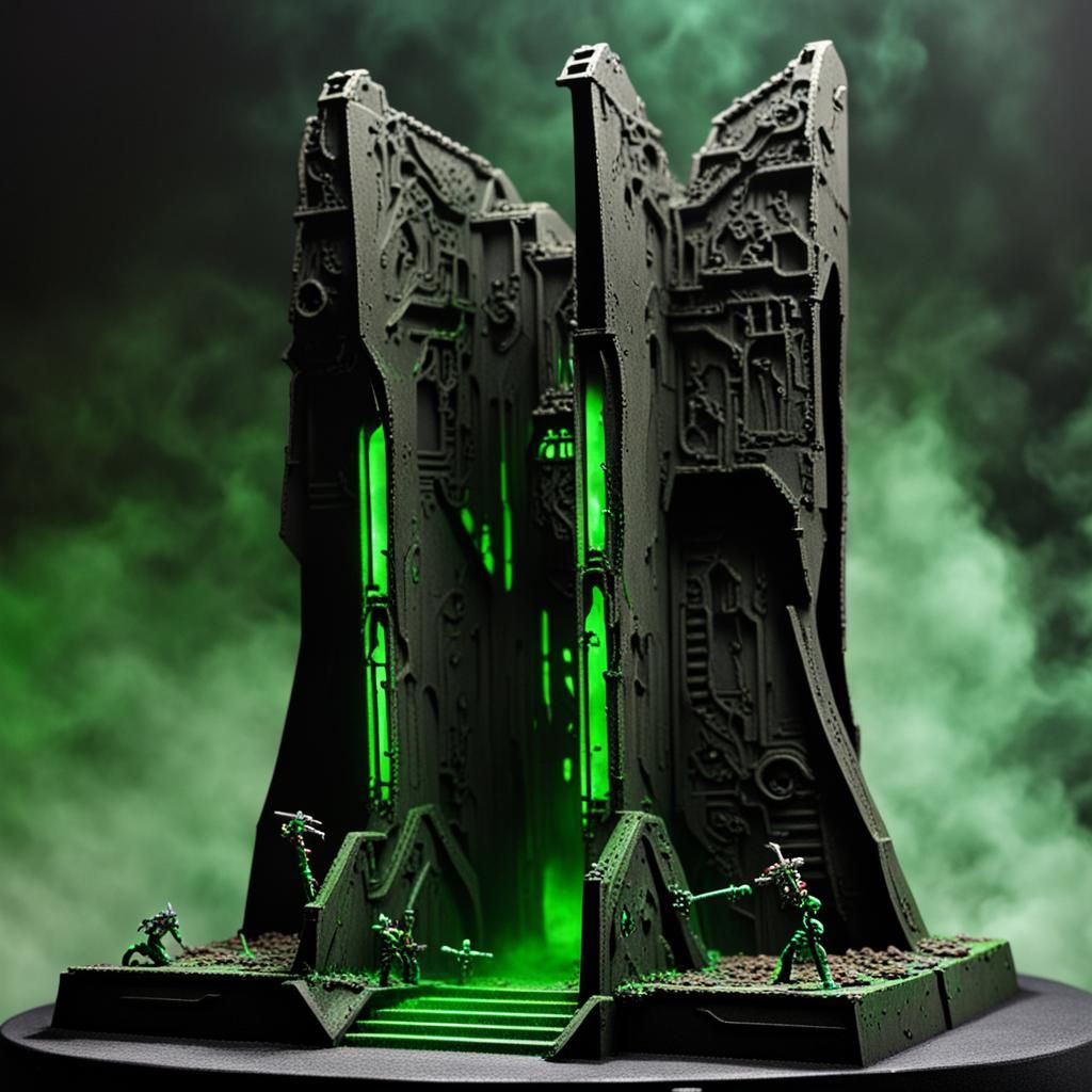 Epic and Dark Necron Monolith