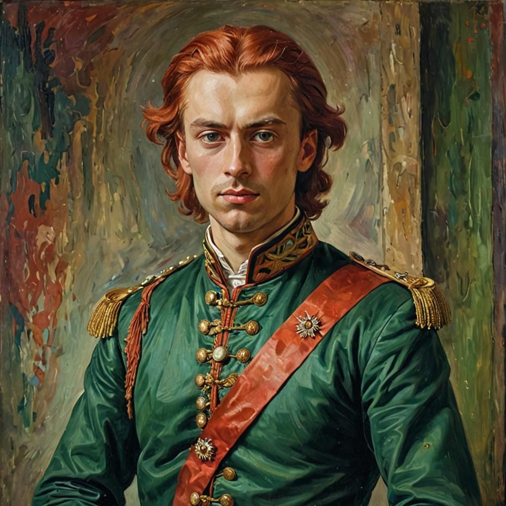 Peter the Great in Expressionist Style