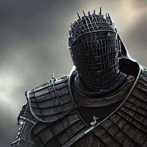 Hyperrealistic Dark Souls Knight Concept Art