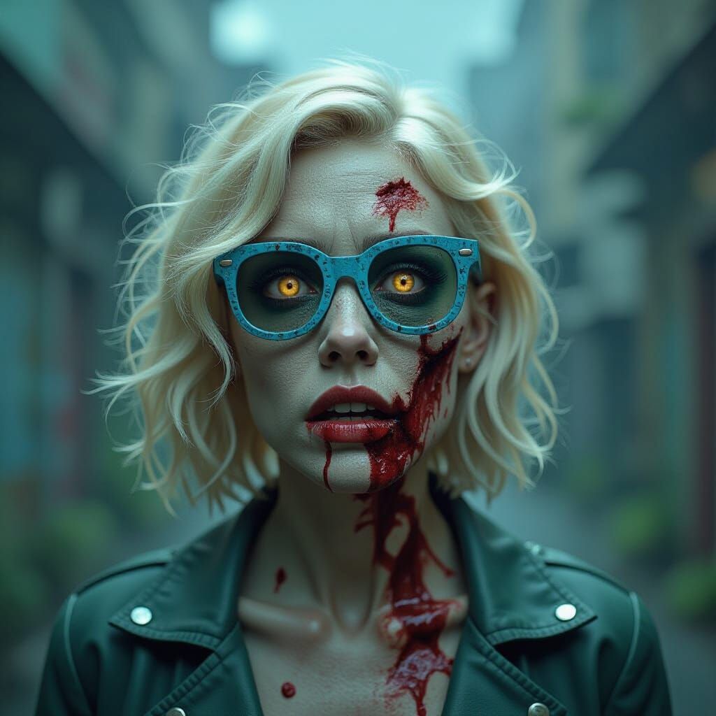 Zombie Avocado Creature with Blue Goggles