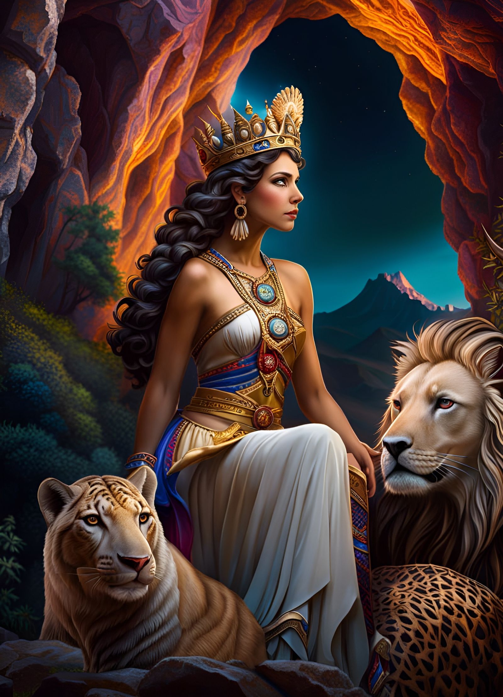 Cybele: Beautiful Greek Goddess Portrait