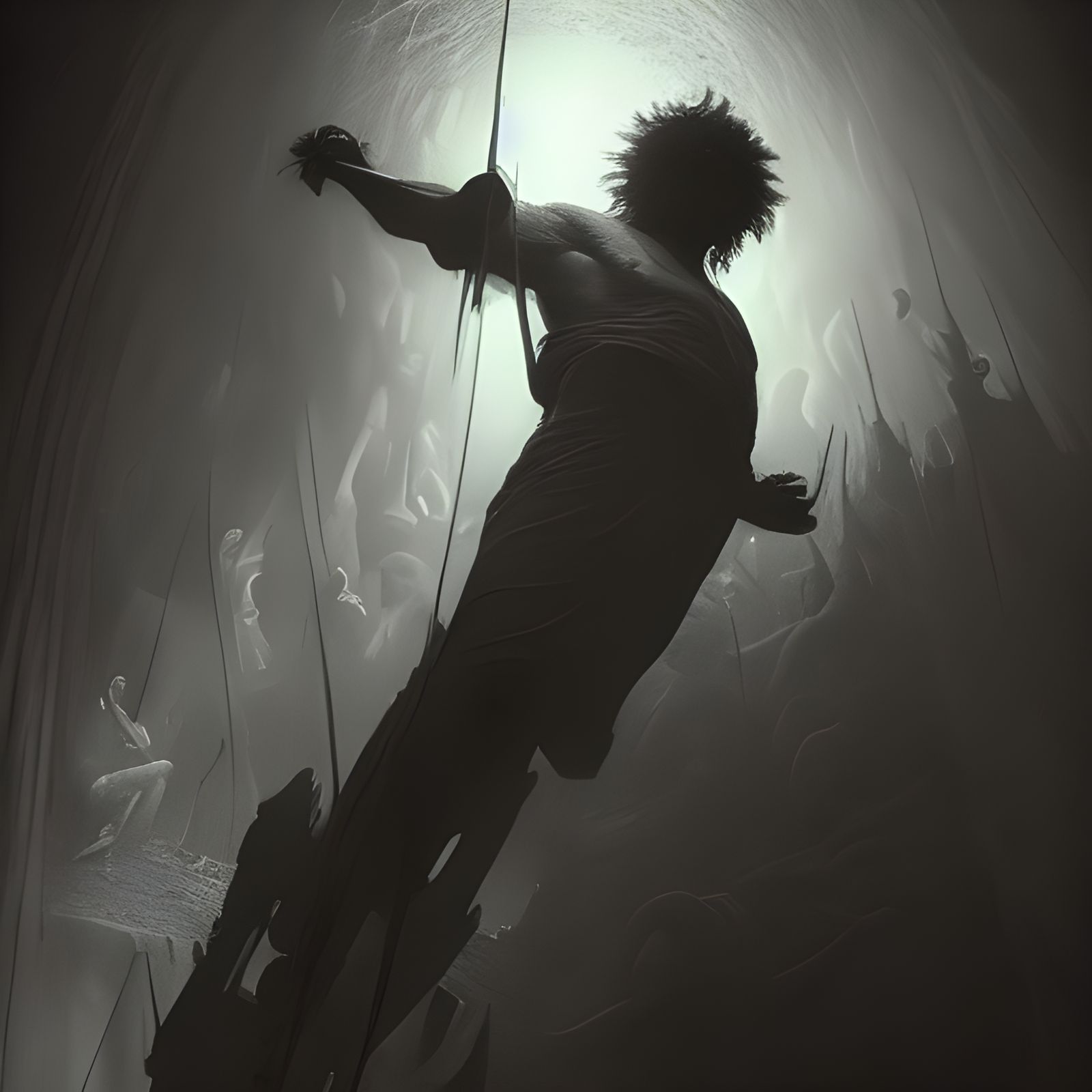 Dramatic Transformation in Gothic Horror Style