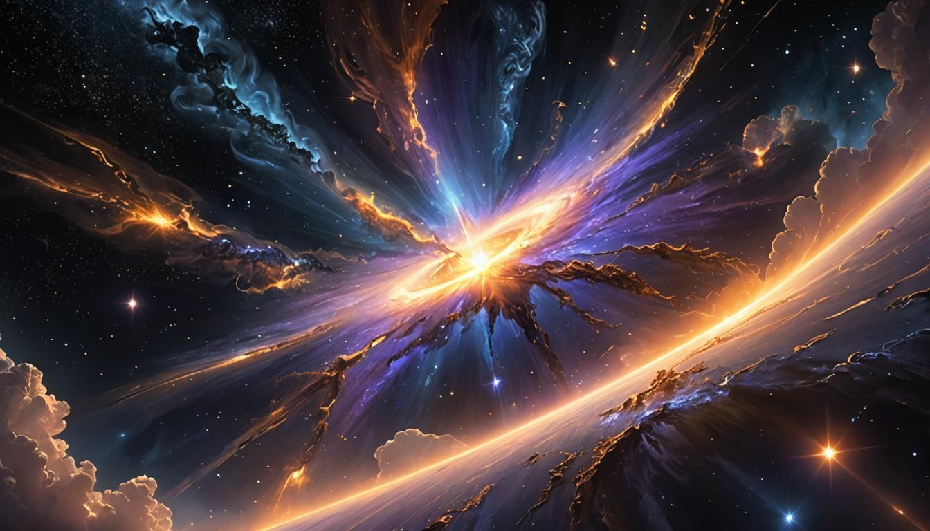 Radiant Star Concept Art in Space