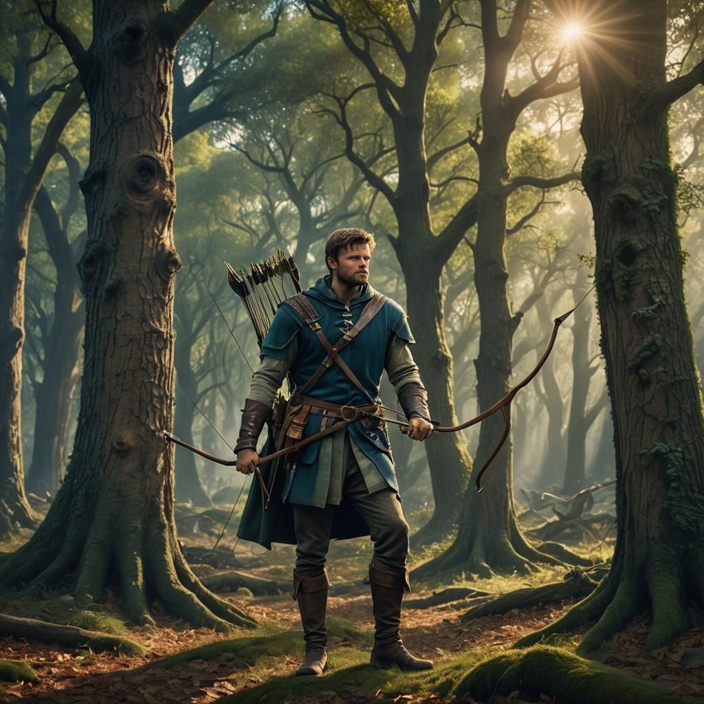 Robin Hood in Sherwood Forest: Matte Painting
