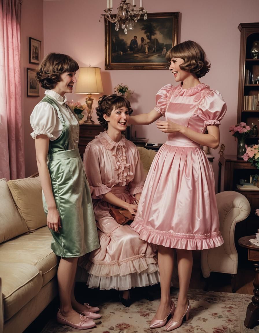 Tomboy Crossdressing in Frilly Dress, Film Still