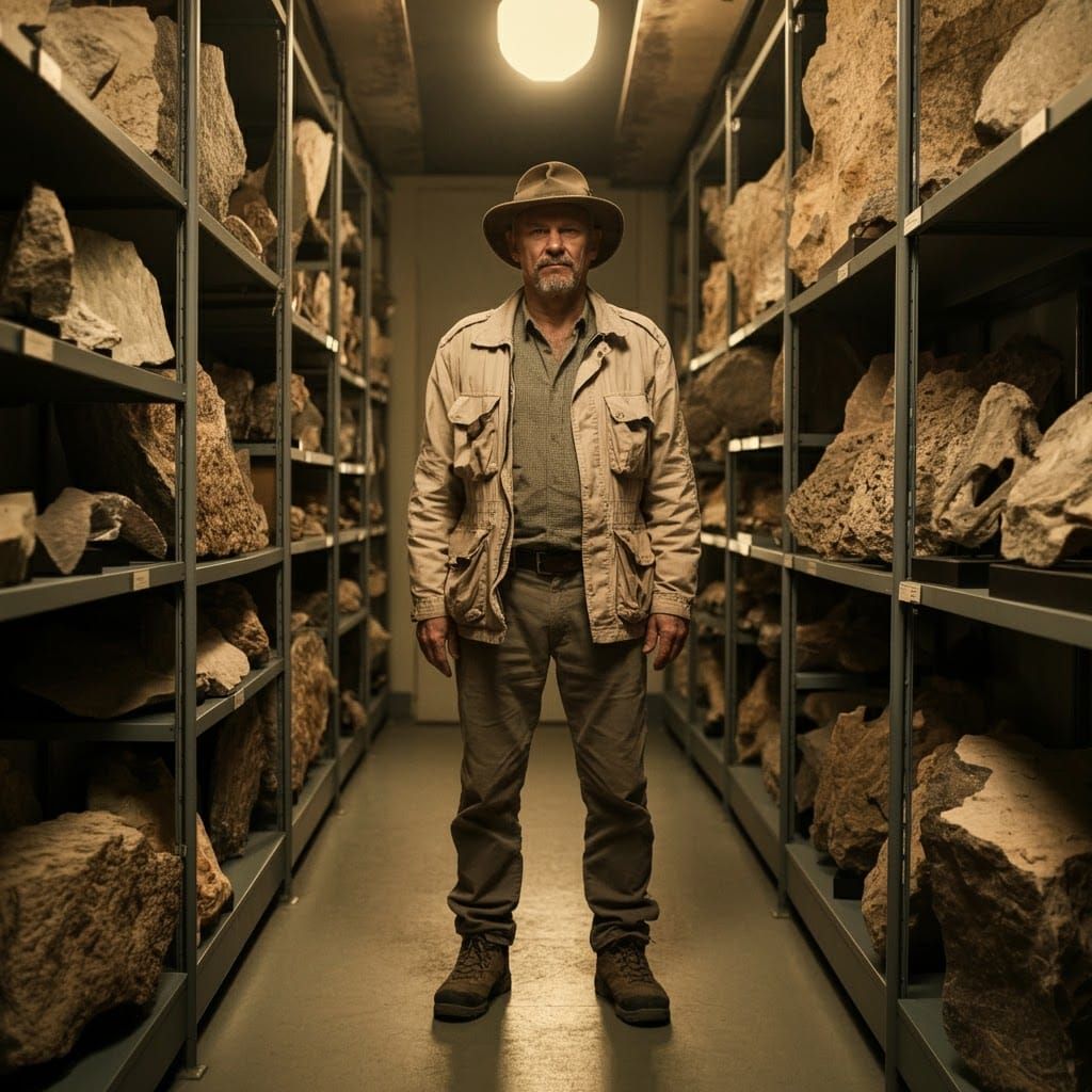Rockologist Portrait in Natural History Museum