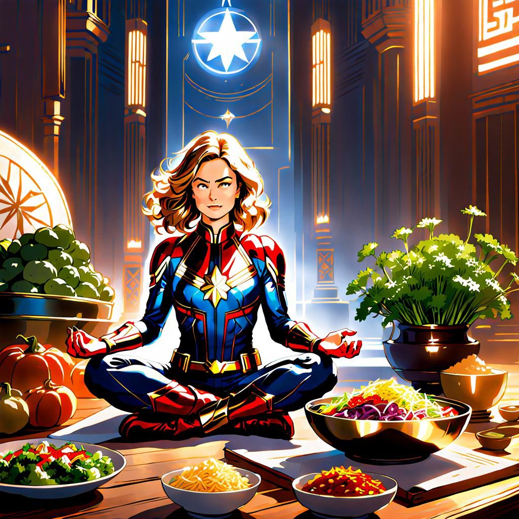 Captain Marvel Enjoys Salad: Studio Ghibli Anime