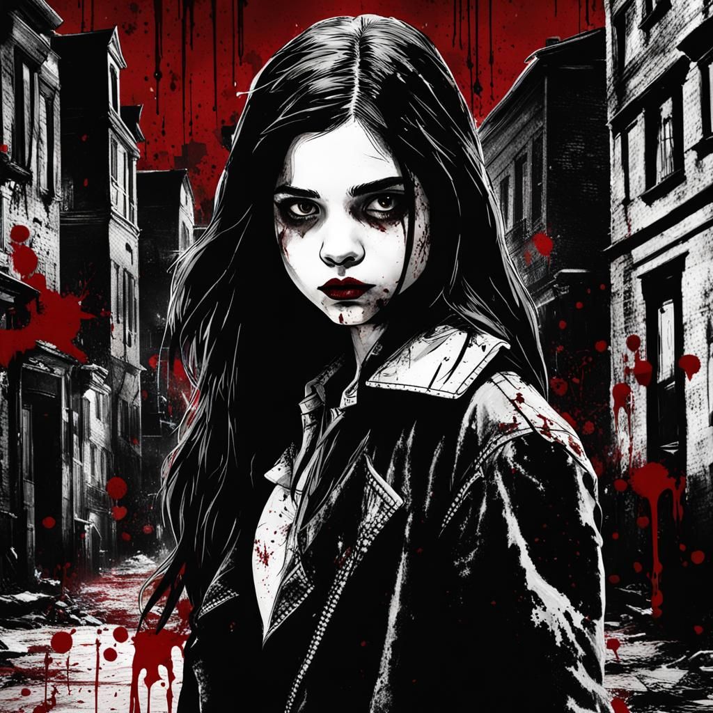 Vampire in a Dark Alleyway