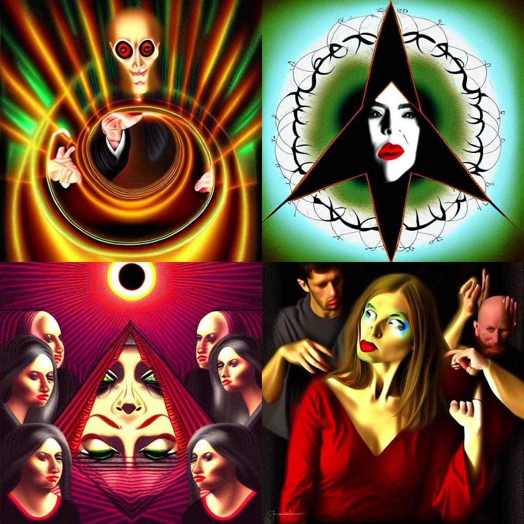 Evil Hypnotist in Renaissance Digital Art