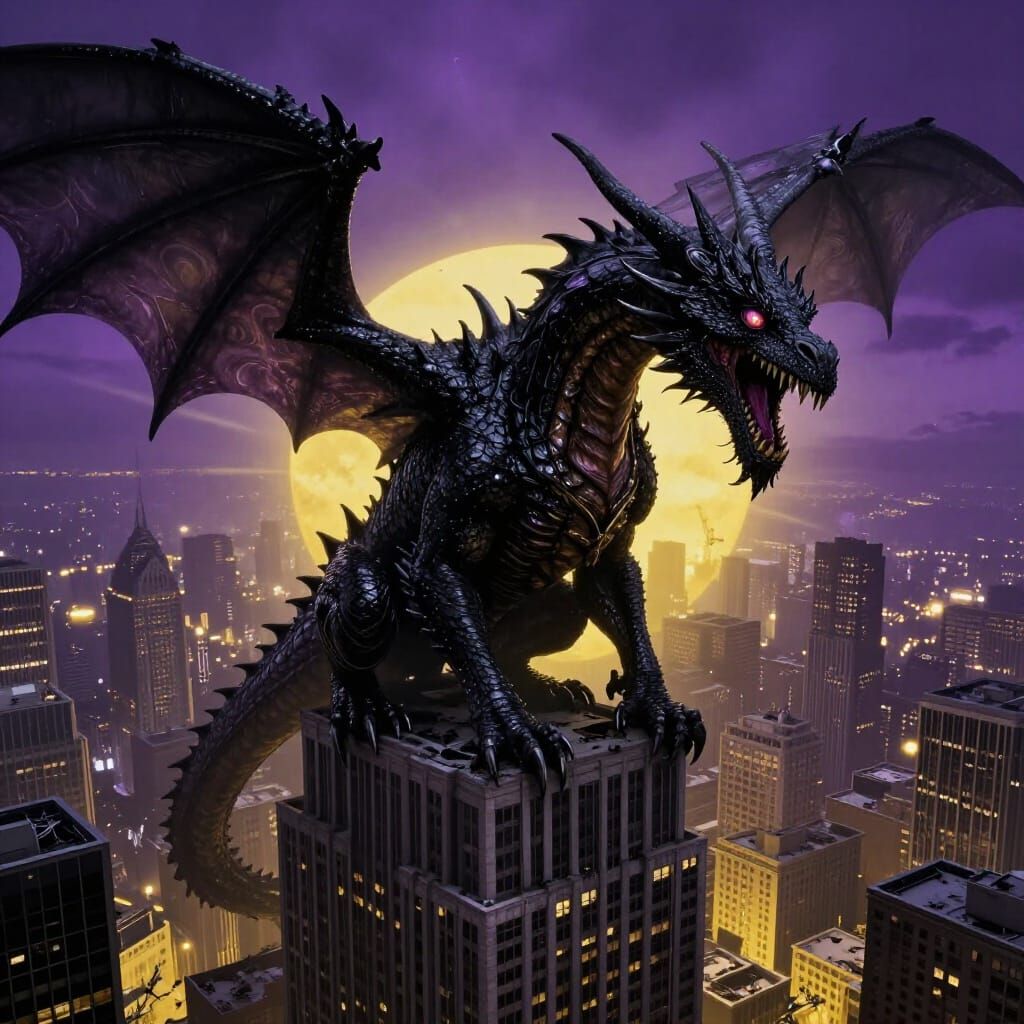 Zombie Dragon God Over Dead Metropolis