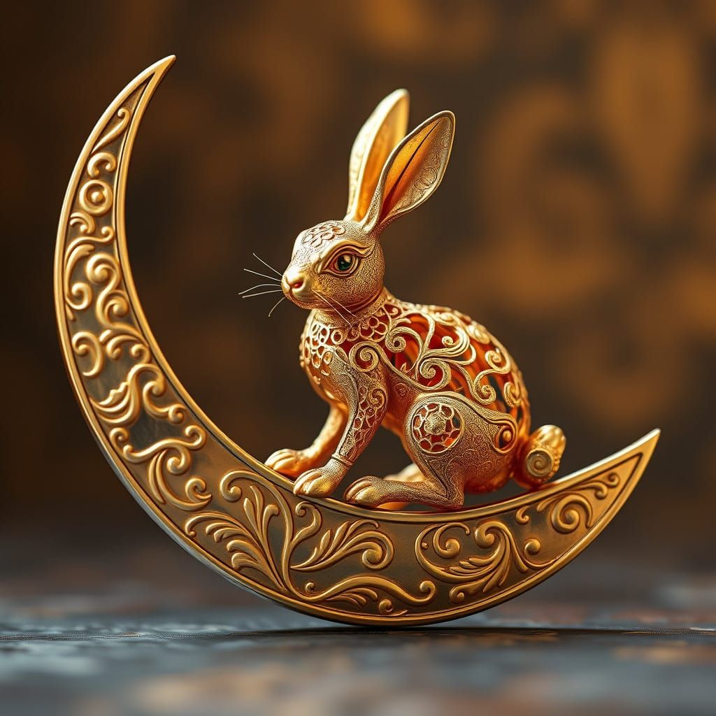 Is there a rabbit on the moon ?