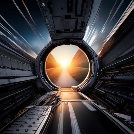 Jeep on a Space Highway: Fantastical Concept Art