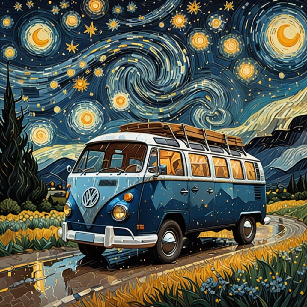 Van Gogh's Dreamy Volkswagen Masterpiece