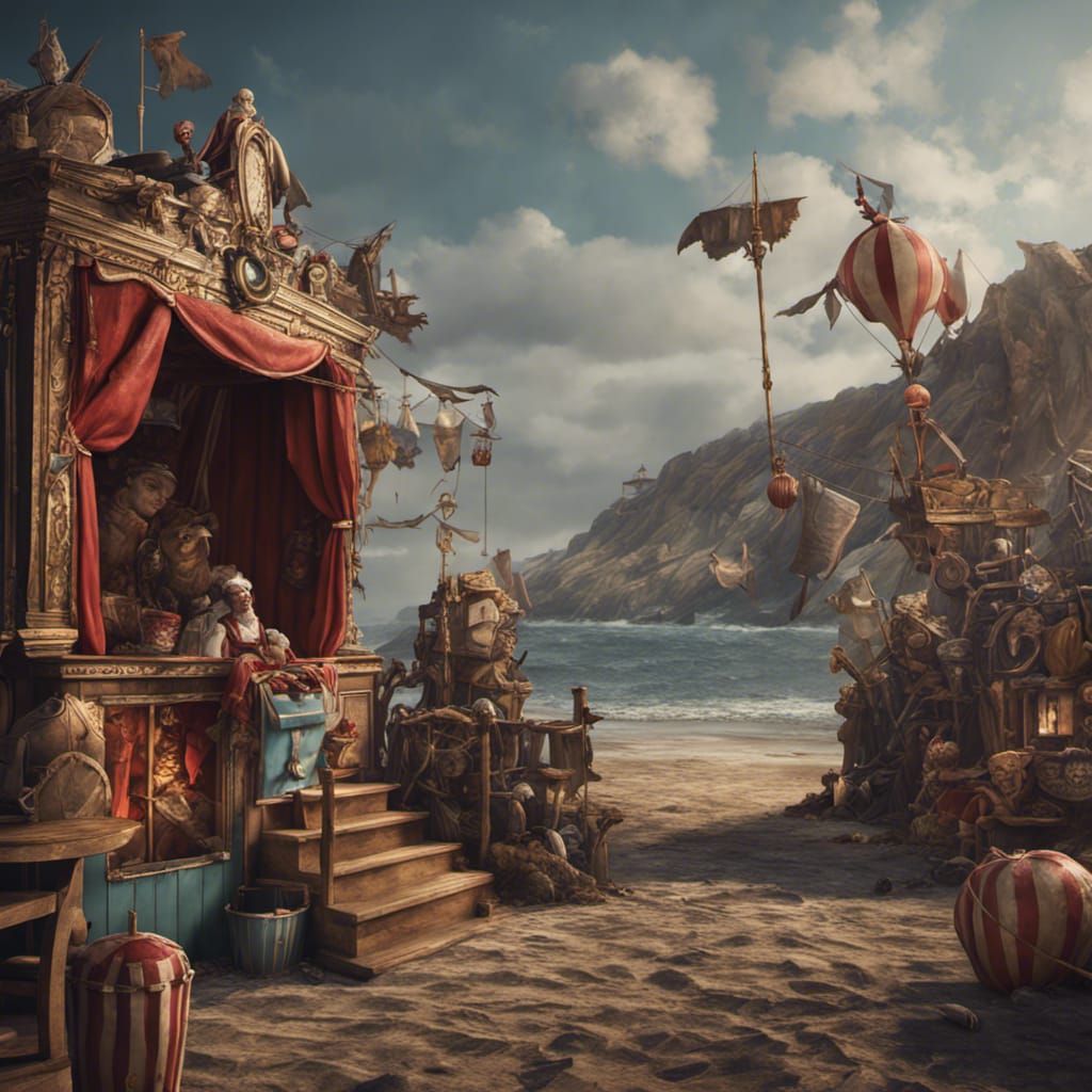 Punch and Judy Seaside Puppet Show: Fantasy Art