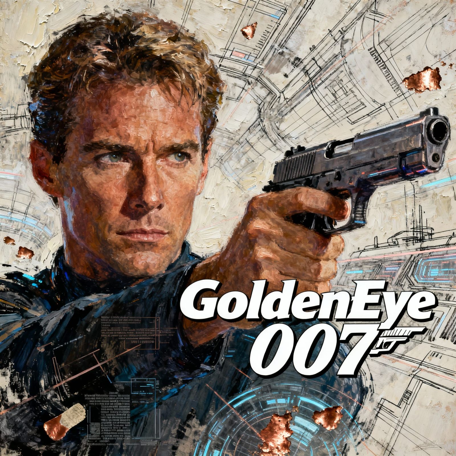GoldenEye 007: Futuristic Sci-Fi Movie Poster