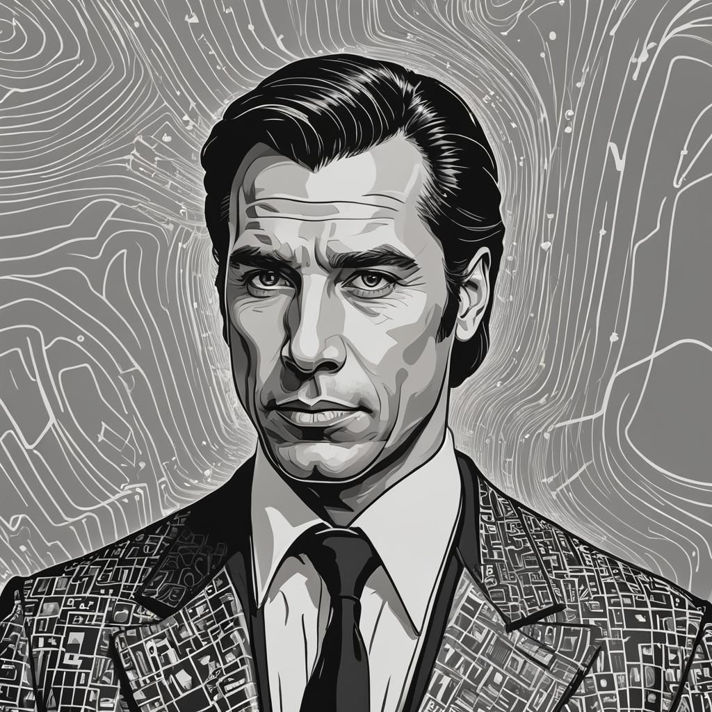 very simple vector art // black and white // minimalist line...