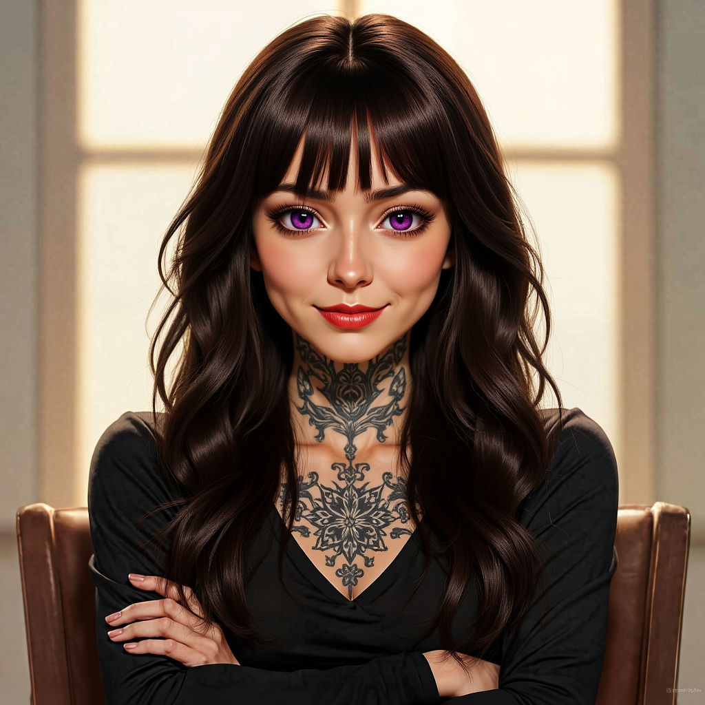 Melancholic Anime Girl Portrait in Attack on Titan Style