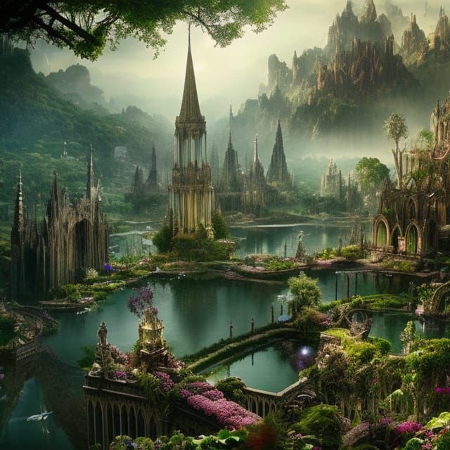City of Eden: Floating Gardens and Divine Light