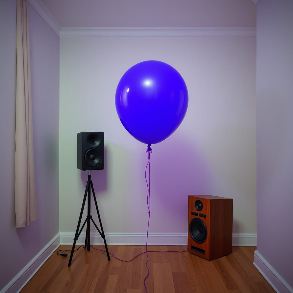 Balloon Listening to Loud Pop Music
