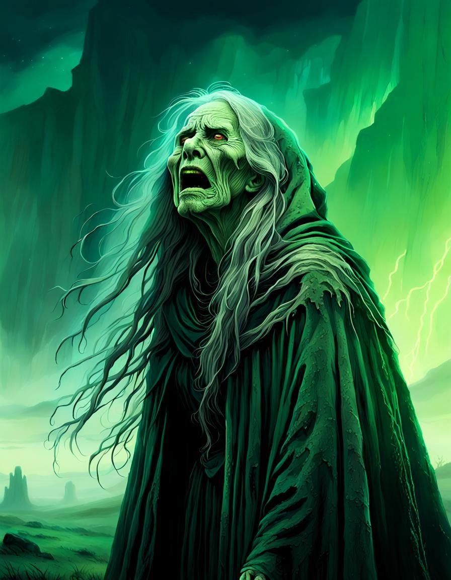 Fantasy Ghost Dances Under Irish Skies