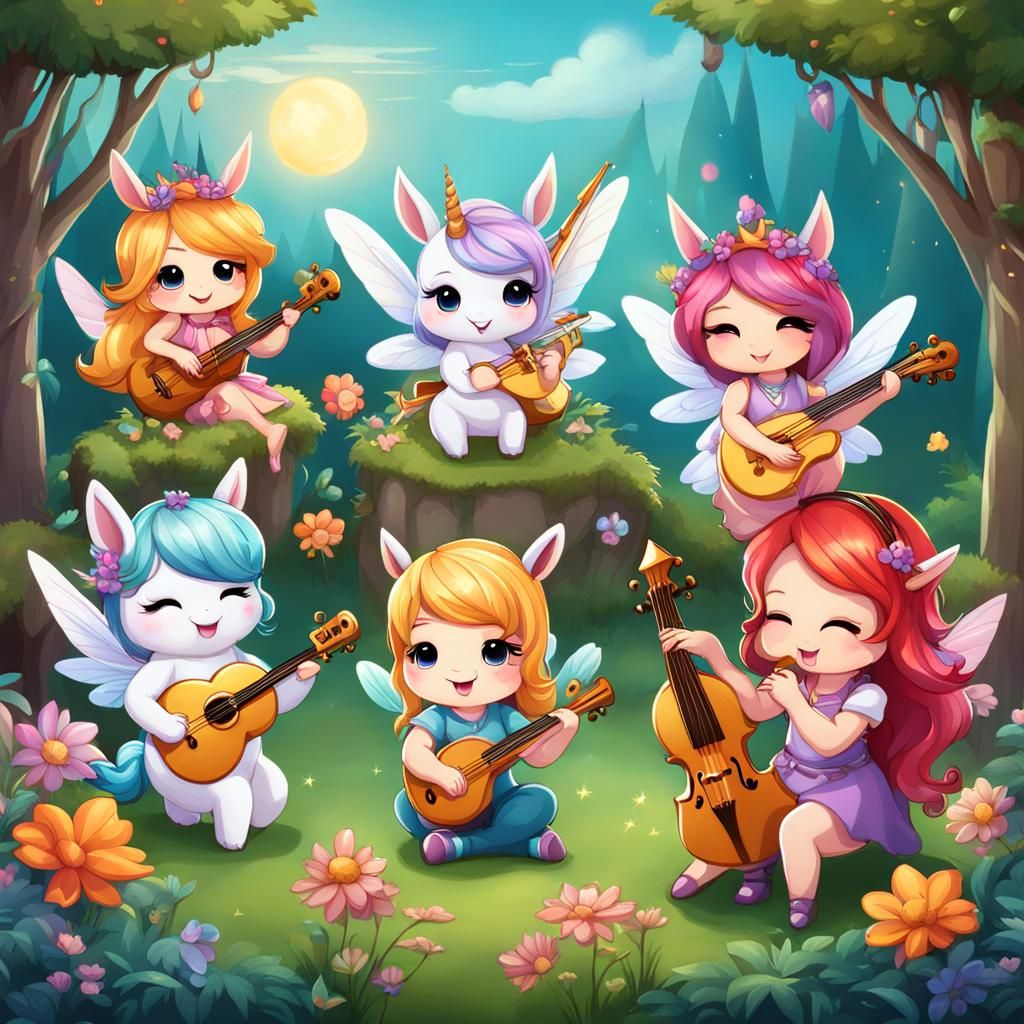 Chibi Mythical Creatures Band