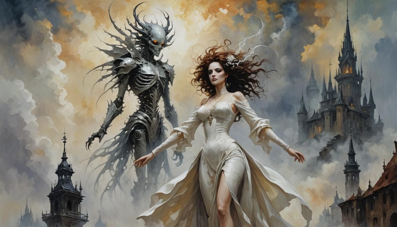 Epic Fantasy Masterpiece in Gothic Style