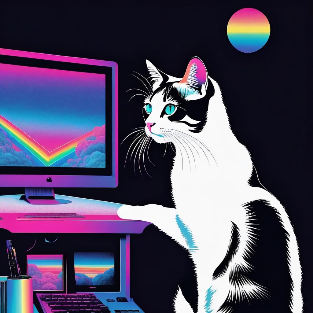 Stipple texture Surrealism "90s web design glitch Vaporwave Line art emphasizes form and drawings, Lithography Line art ...